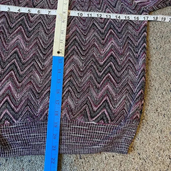 Passion Glam Party Multicolored Metallic Knit Fairy Whimsigoth Blouse Top Lady M - Picture 2 of 10